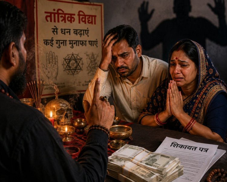 तांत्रिक विद्या के नाम पर 18 लाख की ठगी, परिवार को जान से मारने की धमकी