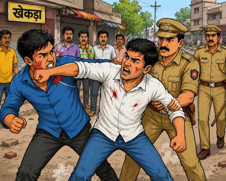 आपसी विवाद ने लिया हिंसक रूप: मारपीट में दो युवक घायल, पुलिस ने दोनों पर की कार्रवाई