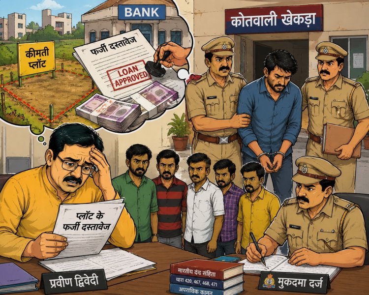 फर्जीवाड़े का बड़ा खुलासा: दूसरे के प्लॉट पर जालसाजी कर लिया लाखों का लोन, एक आरोपी गिरफ्तार
