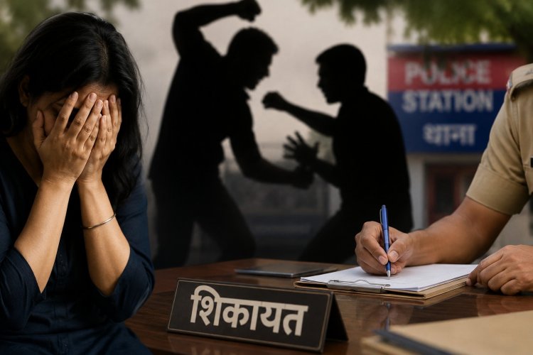 मोबाइल तोड़ने का विरोध करने पर महिला से मारपीट, छेड़छाड़ और जान से मारने की धमकी