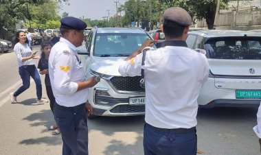 यातायात पुलिस ने 4803 वाहनों के चालान, 19 वाहनों को किया सीज
