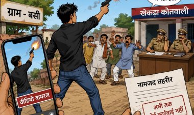बसी में अवैध हथियार से फायरिंग का वीडियो वायरल, गांव में खौफ का माहौल