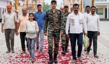अग्निवीर बनकर गांव लौटा हिमांशु, ढोल-नगाड़ों से हुआ भव्य स्वागत
