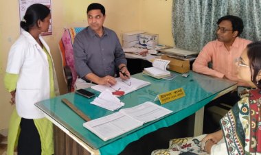 सीडीओ ने आयुष्मान आरोग्य मंदिर का किया निरीक्षण, टीकाकरण से वंचित बच्चों की ली जानकारी