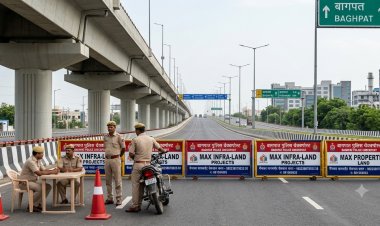 छात्र आंदोलन को लेकर दिल्ली बॉर्डर पर हाई अलर्ट, ईपीई पर बैरिकेडिंग कर वाहनों की सघन जांच