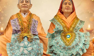 घीसा संत के बाड़े में गूंजा भक्ति का जयघोष, माता-पिता की प्रतिमाओं की विधिवत प्राण प्रतिष्ठा