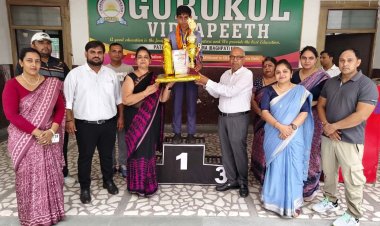 गुरुकुल विद्यापीठ की प्रियांशी ने क्लस्टर स्टेट गेम में जीता स्वर्ण