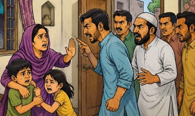 घर में घुसकर महिला और बच्चों से मारपीट, पति को जान से मारने की धमकी