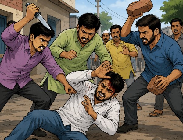 स्कूल जाती बेटी से छेड़छाड़ का विरोध करना पड़ा भारी, पिता पर चाकू से जानलेवा हमला