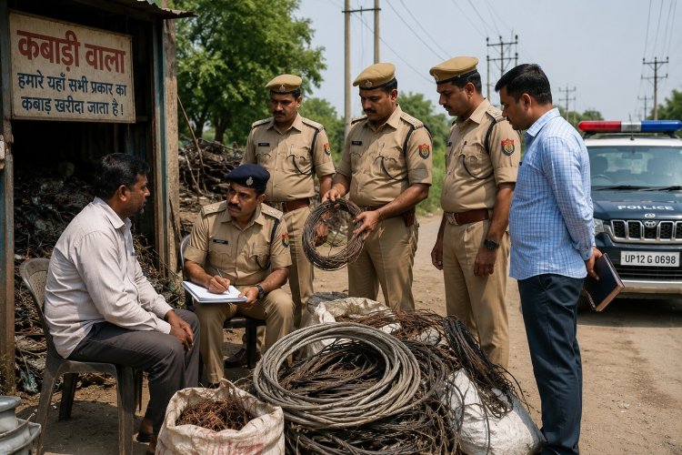 तार चोर गिरोह तक पहुंचने के लिए पुलिस ने कसा शिकंजा