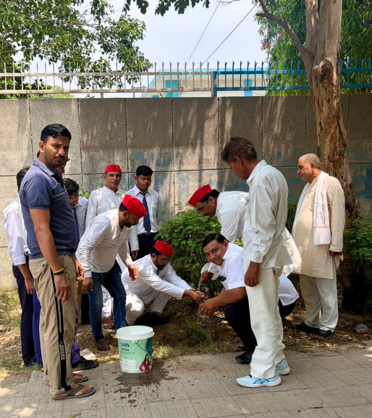 शहीद भगत सिंह पार्क में हुआ पौधारोपण कार्यक्रम