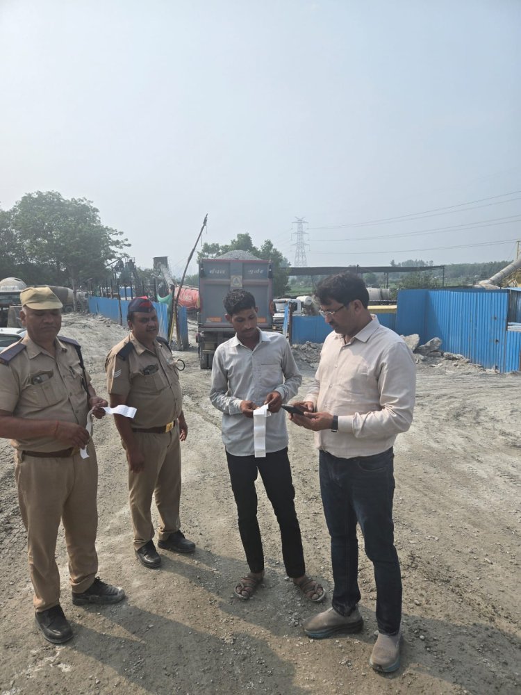 परिवहन विभाग ने ओवरलोड वाहनों पर चलाया अभियान