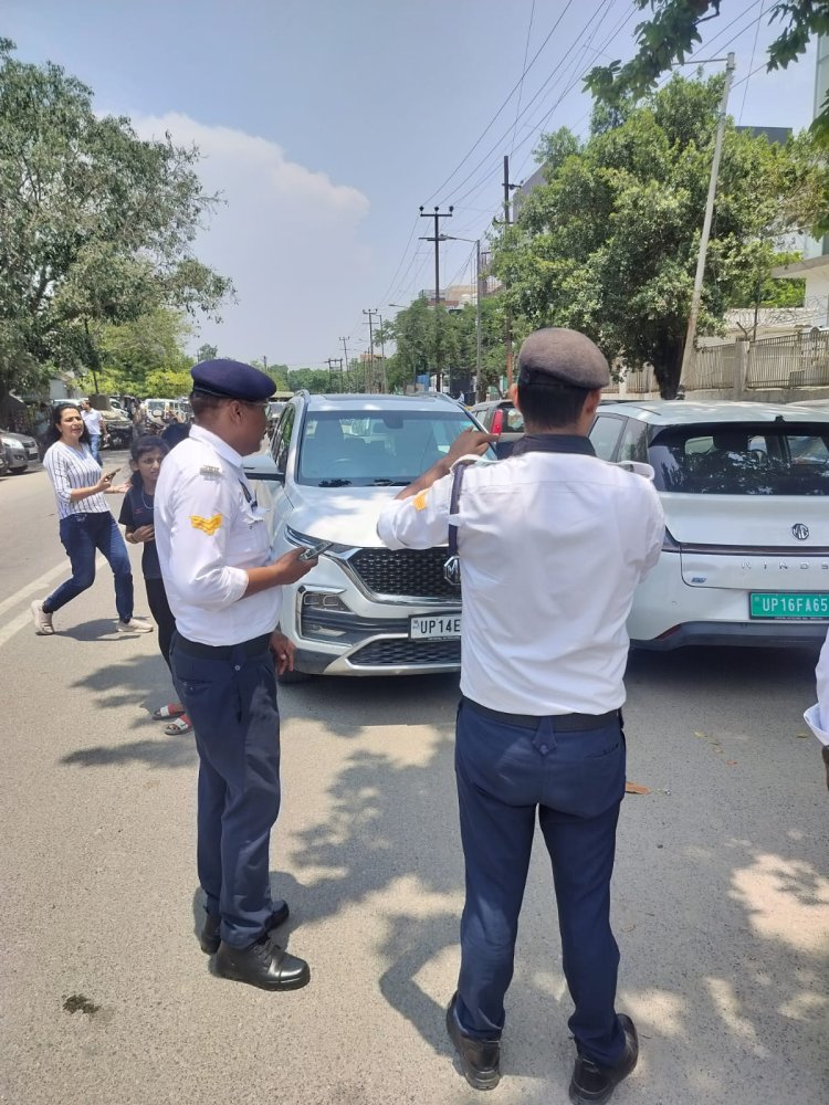यातायात पुलिस ने 4803 वाहनों के चालान, 19 वाहनों को किया सीज