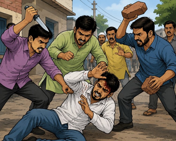 स्कूल जाती बेटी से छेड़छाड़ का विरोध करना पड़ा भारी, पिता पर चाकू से जानलेवा हमला