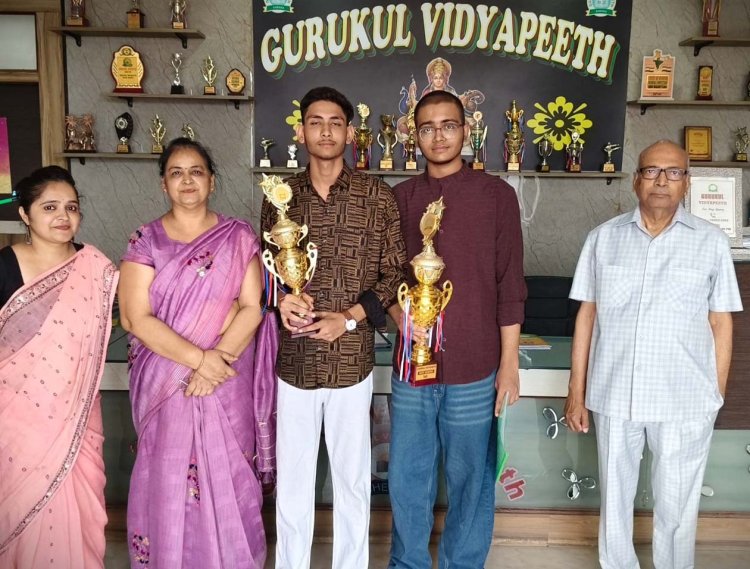 नीट में अरमान और लक्ष्य ने लहराया परचम, गुरुकुल विद्यापीठ में हुआ जोरदार स्वागत