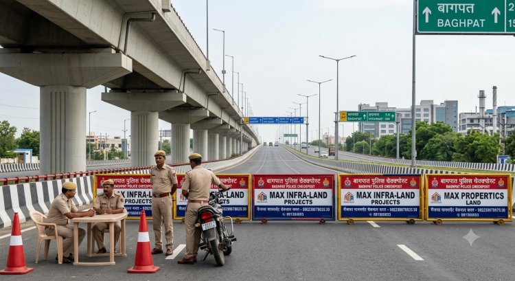 छात्र आंदोलन को लेकर दिल्ली बॉर्डर पर हाई अलर्ट, ईपीई पर बैरिकेडिंग कर वाहनों की सघन जांच