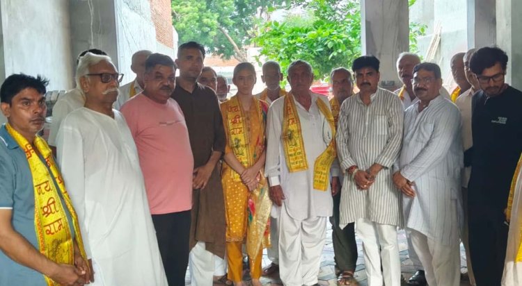 नीट उत्तीर्ण भारती और समीर का सर्वखाप ने किया सम्मान