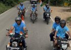 वायु सेना कर्मियों ने निकाली तिरंगा यात्रा, ग्रामीणों ने की पुष्प वर्षा