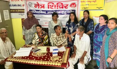 सांकरौद में नेत्र शिविर में 10 ग्रामीण ऑपरेशन के लिए चयनित