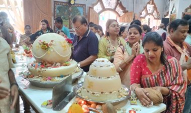 बड़ागांव में हर्षोल्लास से मना निर्वाण महोत्सव, भगवान पार्श्वनाथ को चढ़ाया निर्वाण लाडू