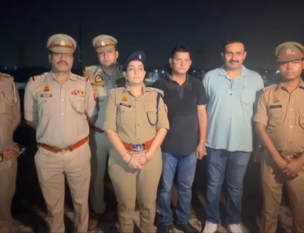 गाजियाबाद में पुलिस मुठभेड़ दो बदमाश गिरफ्तार 21 किलो गांजा बरामद 