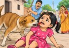 घर के बाहर खेल रही पांच वर्षीय बालिका को कुत्ते ने काटकर किया घायल