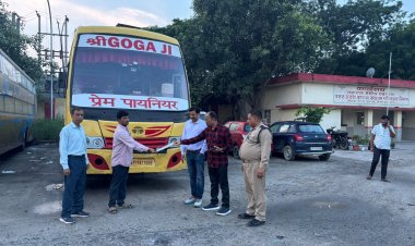 परिवहन विभाग ने 46 बसों का काटा चालान, 25 सीज
