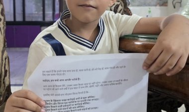 शहर में लगातार बढ़ रहा प्रदूषण, 5 साल के बच्चे ने विधायक और सीईओ को लिखा पत्र