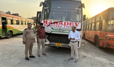 परिवहन विभाग ने 34 बसों का काटा चालान, 21 सीज