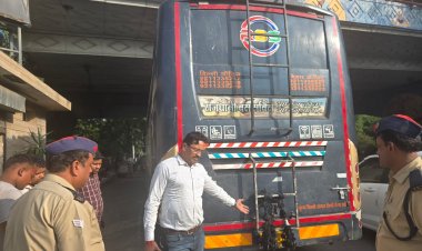 परिवहन विभाग ने 27 बसों के काटे चालान, 25 बसें सीज