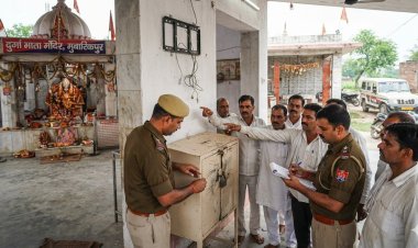 दुर्गा माता मंदिर में चोरी का आरोपी गिरफ्तार