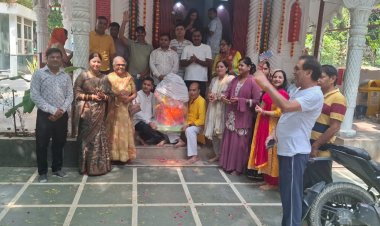 उद्योग विहार सोसायटी में गूंजा गणपति बप्पा मोरया, मनाई चतुर्थी