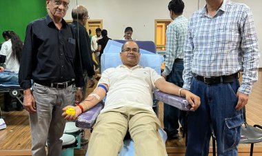 मानव रचना इंटरनेशनल स्कूल में हुआ रक्तदान शिविर का आयोजन