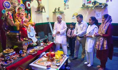लंबोदर स्वरूप की पूजा कर श्रद्धालुओं ने मांगा सुख-शांति का आशीर्वाद