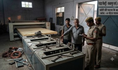 गद्दा फैक्ट्री का ताला तोड़कर मोटर चोरी, लाखों का नुकसान