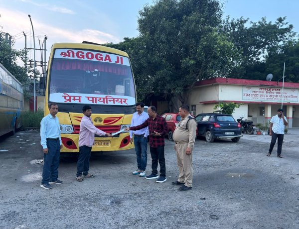 परिवहन विभाग ने 46 बसों का काटा चालान, 25 सीज