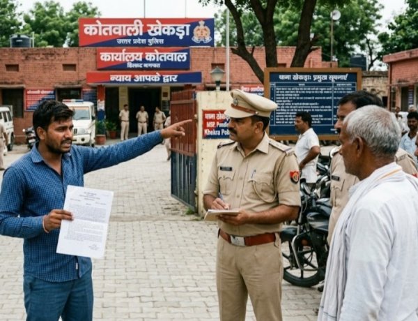 कोर्ट के आदेश पर पत्नी, ससुर और दो सालों पर मुकदमा दर्ज