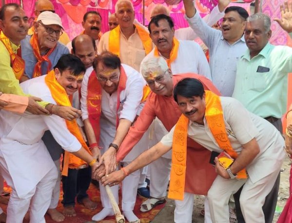श्री रामजानकी रामलीला के लिए हुआ भूमि पूजन, 10 अक्टूबर से शुरू होगा मंचन