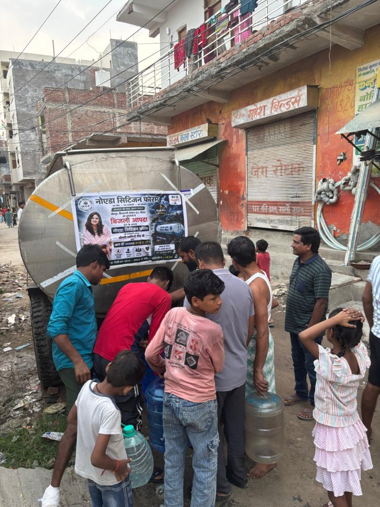 चोटपुर और छिजारसी कॉलोनी में शालिनी सिंह ने भेजा वाटर टैंकर