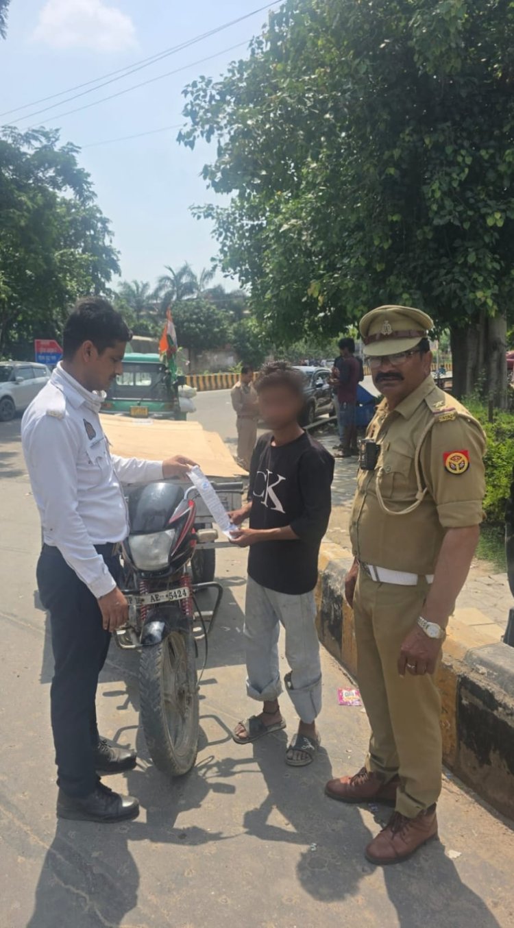 यातायात पुलिस ने 7025 वाहनों के काटे चालान, 28 वाहन सीज