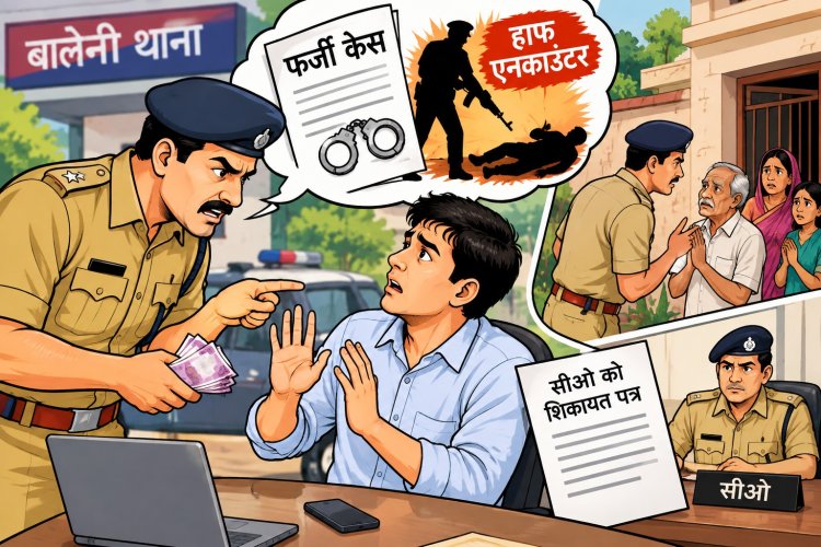 रुपये नहीं देने पर फर्जी केस में फंसाने और ‘हाफ एनकाउंटर’ की धमकी का आरोप
