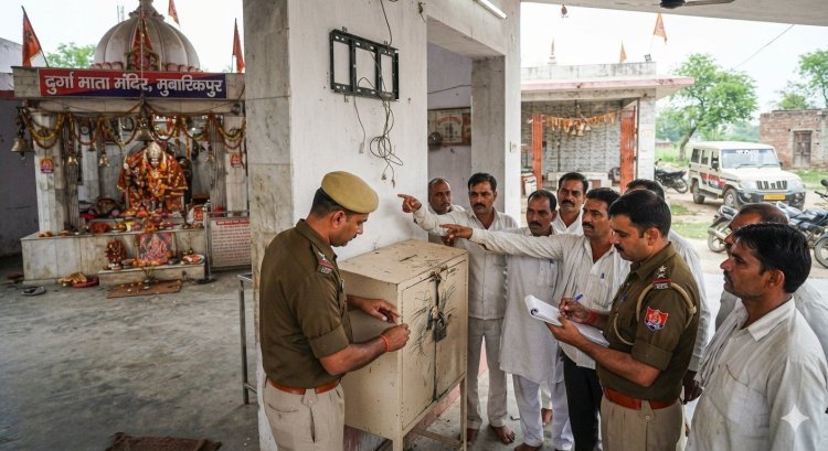 दुर्गा माता मंदिर में चोरी का आरोपी गिरफ्तार