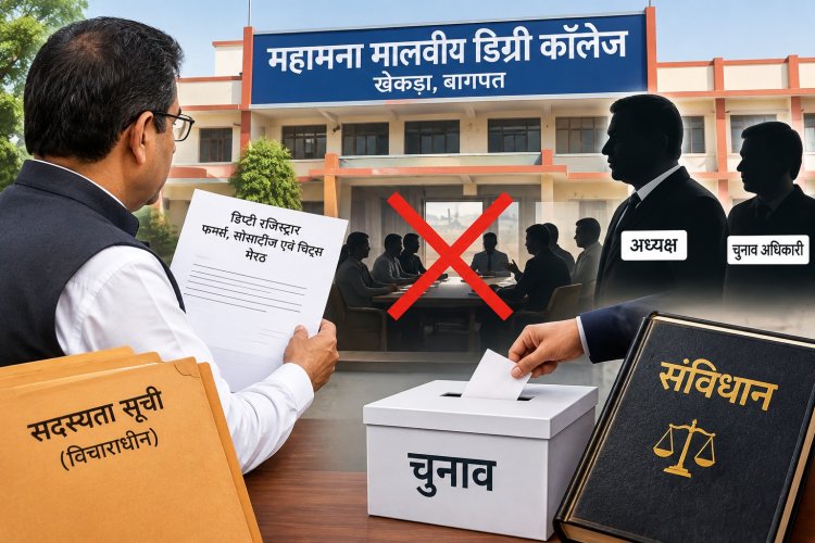 महामना मालवीय डिग्री कॉलेज के चुनाव पर घमासान, सचिव ने प्रक्रिया पर उठाए सवाल