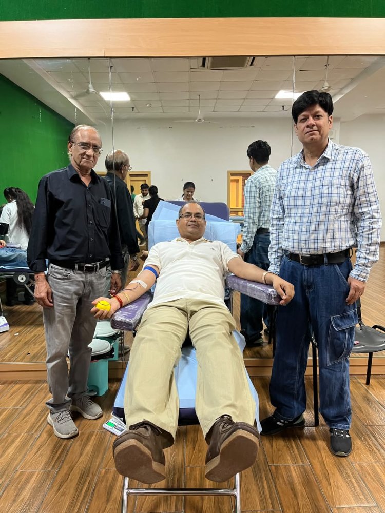 मानव रचना इंटरनेशनल स्कूल में हुआ रक्तदान शिविर का आयोजन
