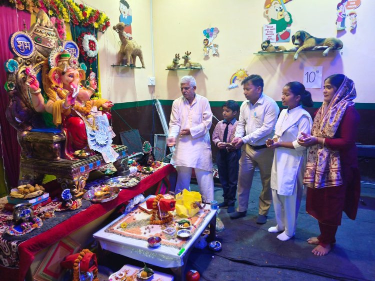 लंबोदर स्वरूप की पूजा कर श्रद्धालुओं ने मांगा सुख-शांति का आशीर्वाद