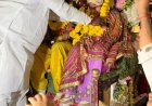 कांग्रेसी कार्यकर्ताओं ने किया रामलीला की भव्य शोभा यात्रा का स्वागत