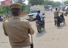 यातायात पुलिस ने 4860 वाहनों के काटे चालान और 9 सीज