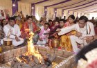 श्रीमद्भागवत कथा का हवन पूजन के साथ हुआ समापन
