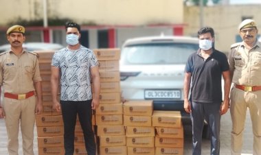 तस्करी की 351 लीटर शराब के साथ दो तस्कर गिरफ्तार