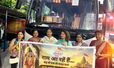ग्रेटर नोएडा वेस्ट से अयोध्या के लिए रवाना हुए रामसेवक